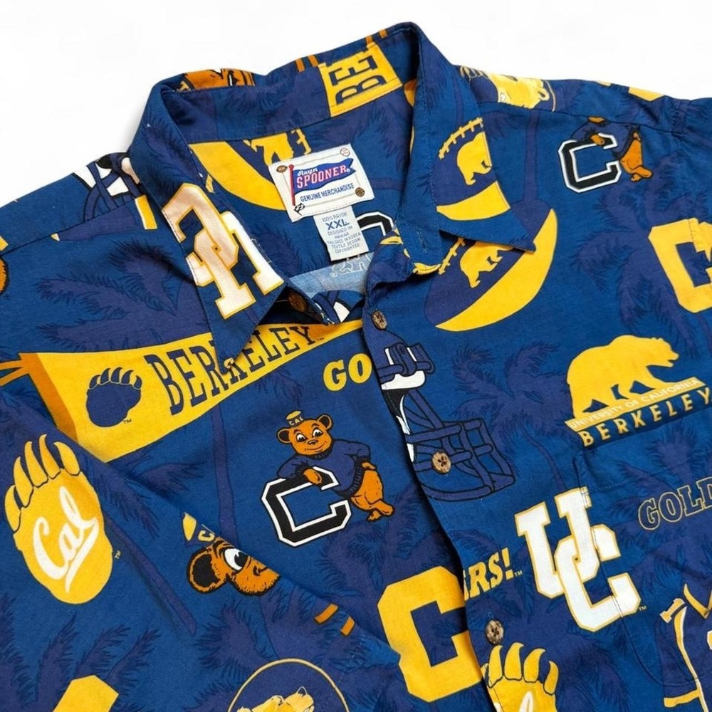 Reyn Spooner University of California Berkeley Golden Bears Hawaiian shirt XXL